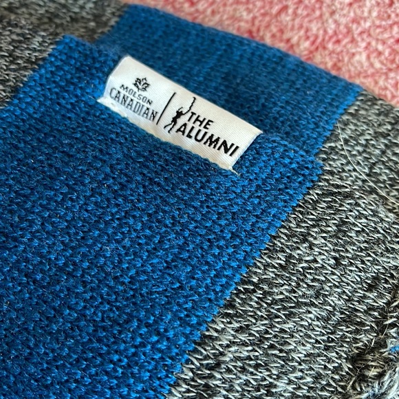 Toronto Maple Leafs scarf, Mats Sundin blue and grey, Molson Canadian brand. - Picture 3 of 3